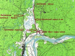 Канал "Кулой – Пинега" протяженностью около 6 км и одним шлюзом