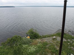 Вид на лагерь с маяка