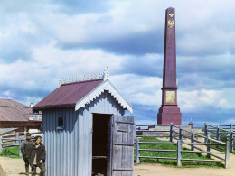 Обелиск в Вознесенье. Пропал во время финской оккупации.  Фото 1909 г.